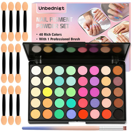 Unbednigt 40-color palette top view showing full range and easy selection