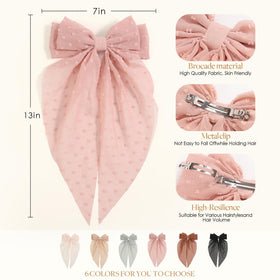 Unbednigt model wearing bow half-up style demonstrating instant polish