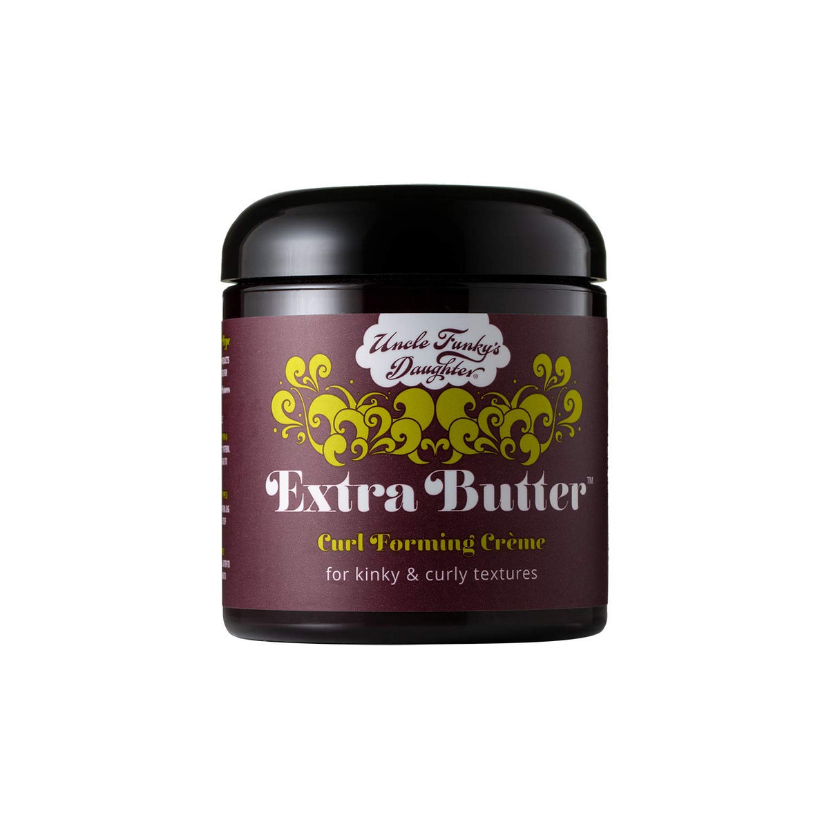 Uncle Funky's Daughter jar front view showing label and benefit