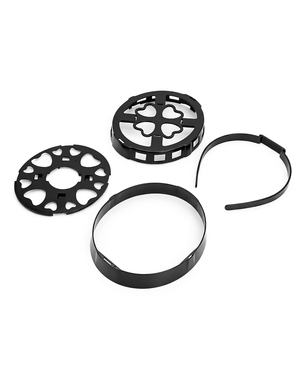 unibouti insert assembly illustrating modular snaps for quick customization