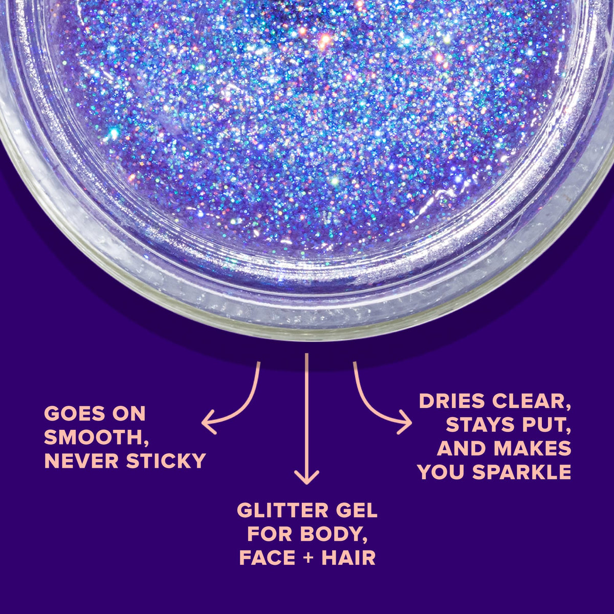 UNICORN SNOT applied on cheek showing holographic highlight and lasting shine
