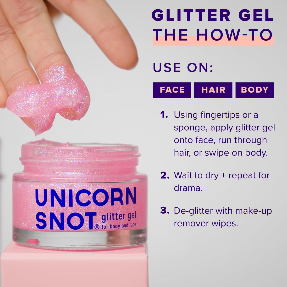 UNICORN SNOT flamingo jar beside a coin to show 1.7 oz size and travel-friendly scale