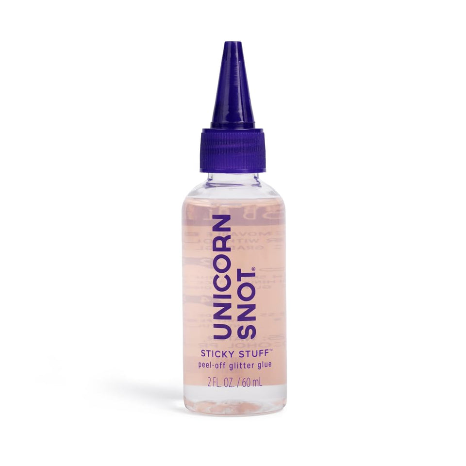 UNICORN SNOT front packaging showing waterproof glitter glue benefit