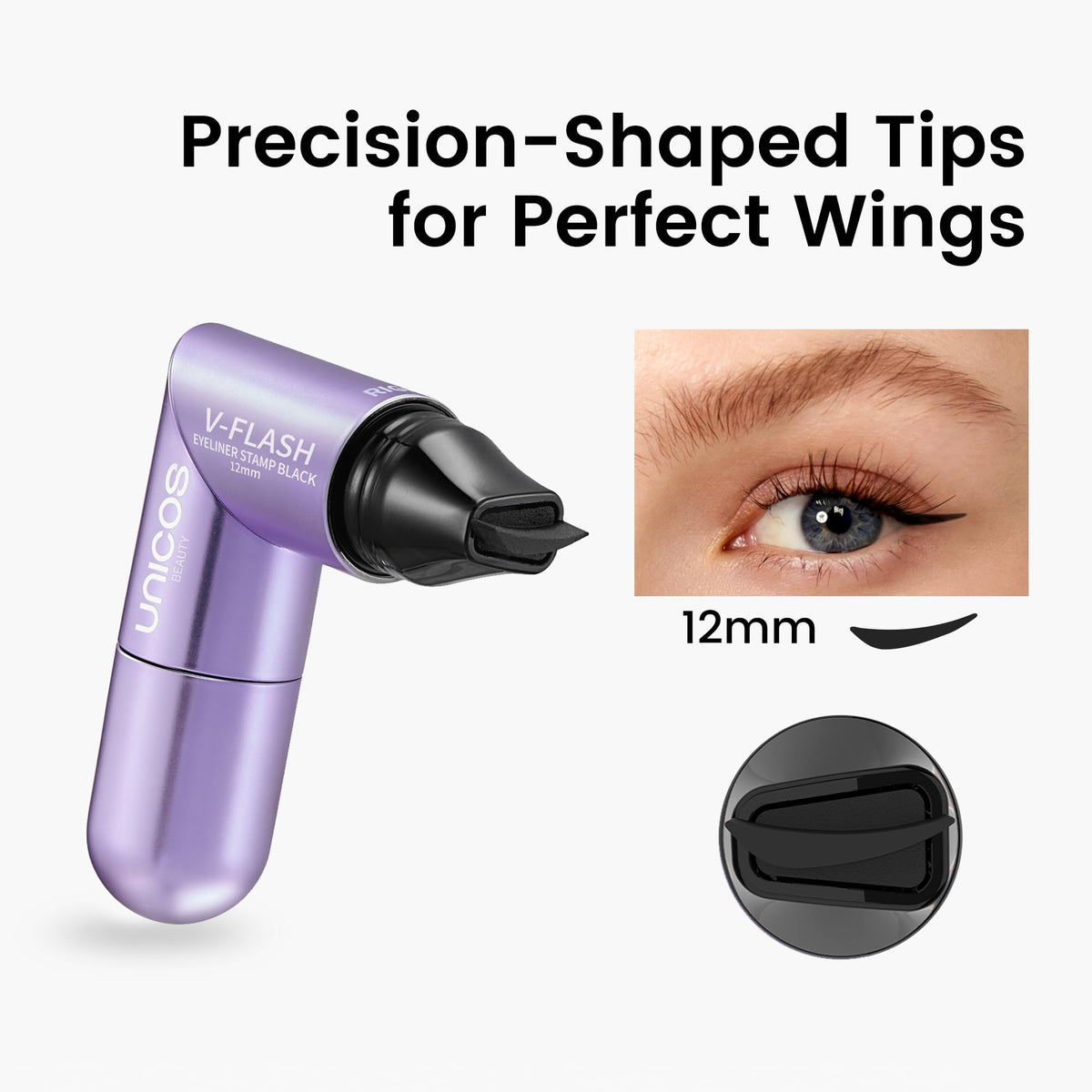 Unicos 90° profile demonstrating ergonomic bent shape for unobstructed application
