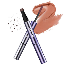 Unicos freckle stamp front packaging showing dual-ended pen and branding, easy travel use
