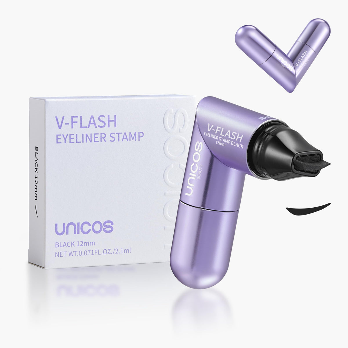 Unicos pen front label showing brand and model for instant identification and trust