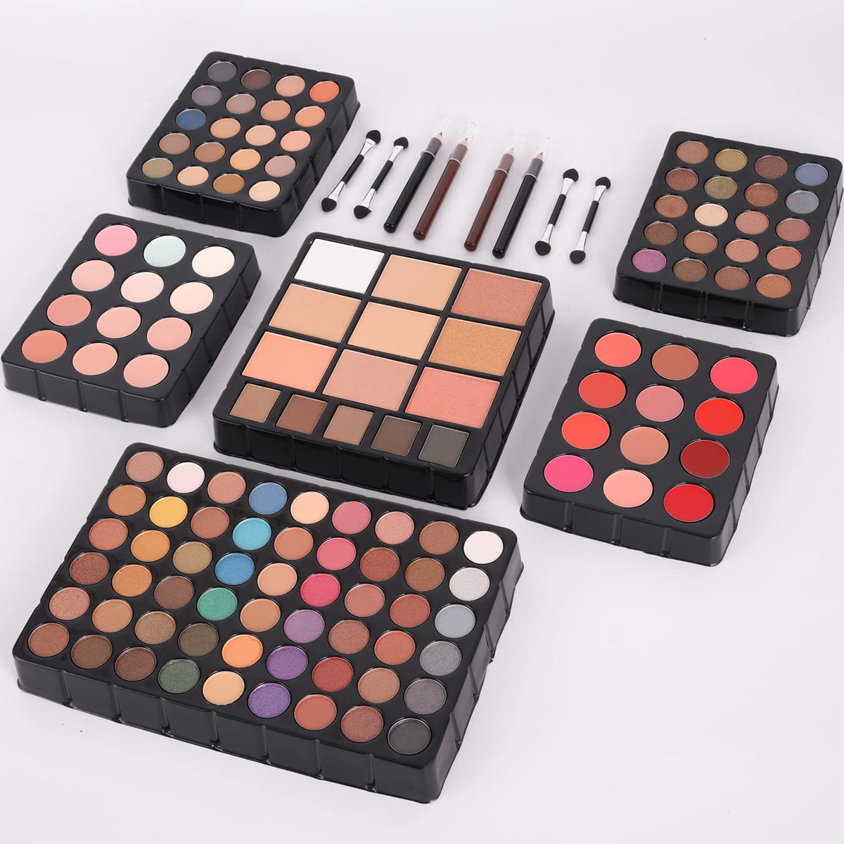 UNIFULL brushes and applicators laid out to demonstrate all-in-one toolset