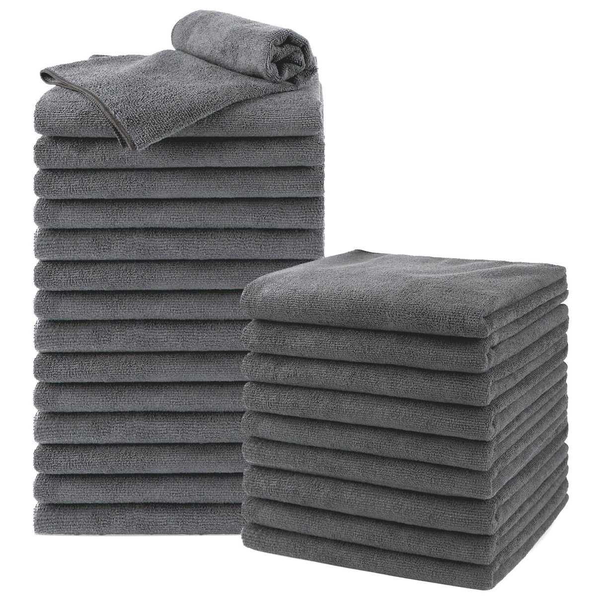 UNIMADE front packaging showing 24 grey salon towels and value pack benefit