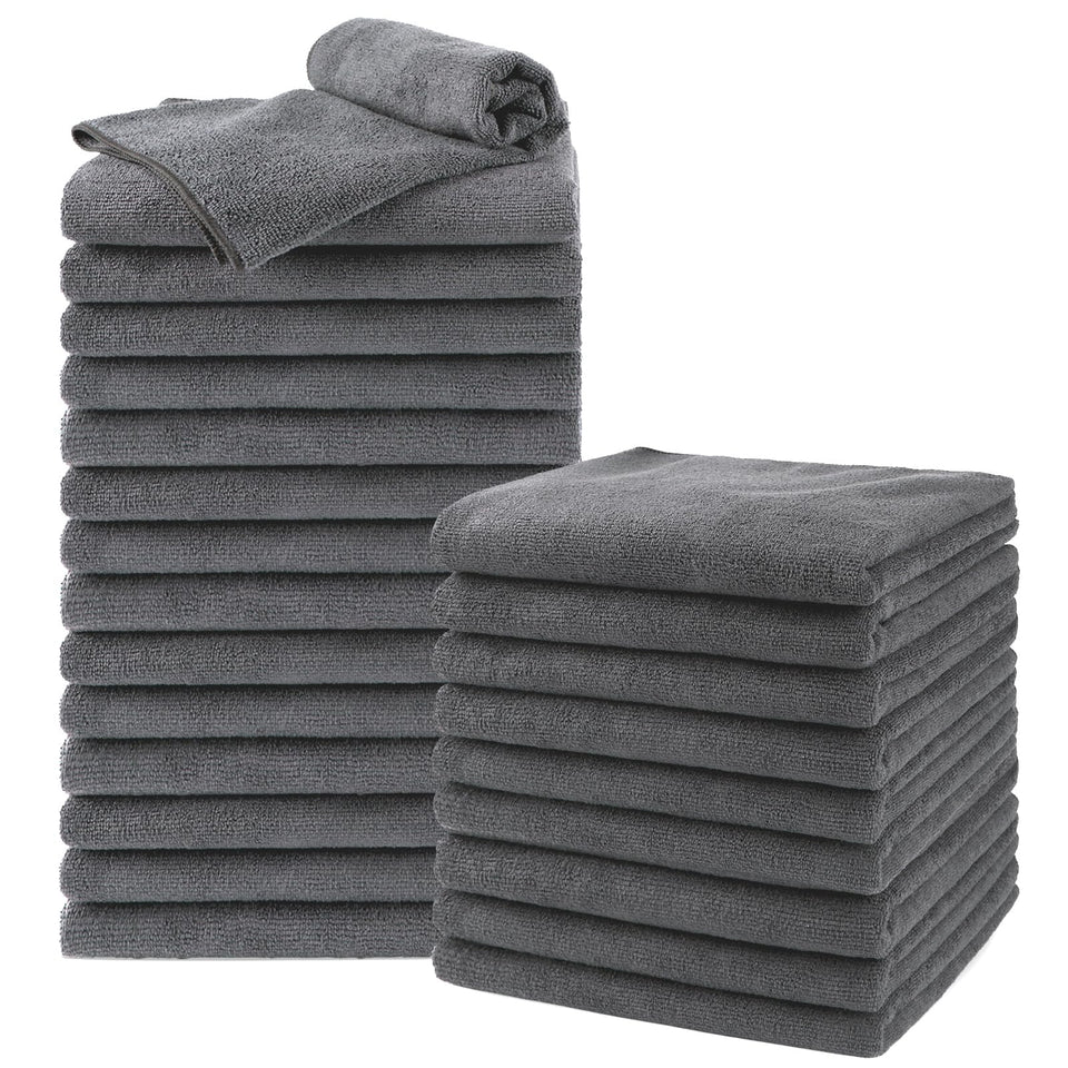 UNIMADE front packaging showing 24 grey salon towels and value pack benefit