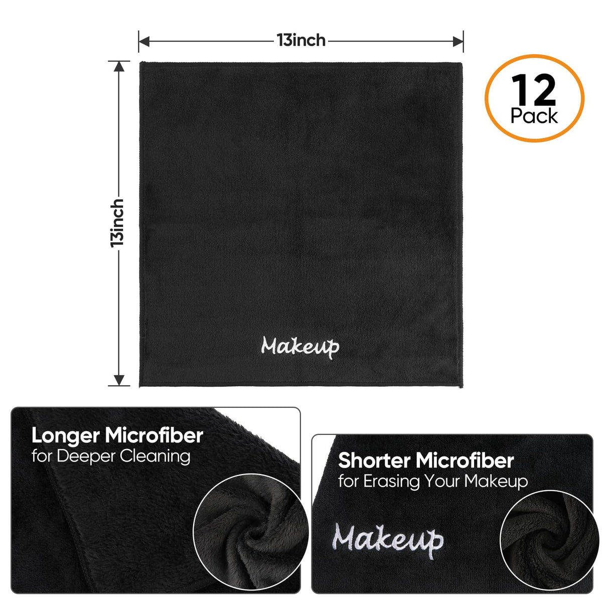 UNIMADE cloth in use wiping foundation with water demonstrating gentle removal benefit