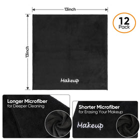 UNIMADE cloth in use wiping foundation with water demonstrating gentle removal benefit