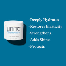 UNITE in-shower application on wet hair demonstrating easier detangling