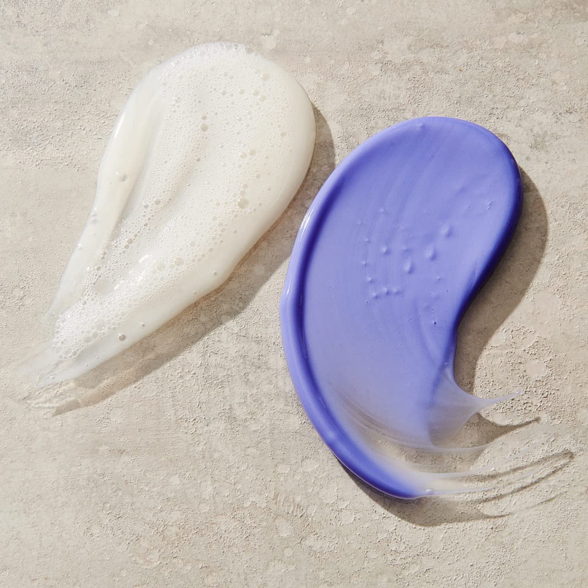 UNITE BLONDA creamy purple texture close-up revealing lightweight hydrating formula