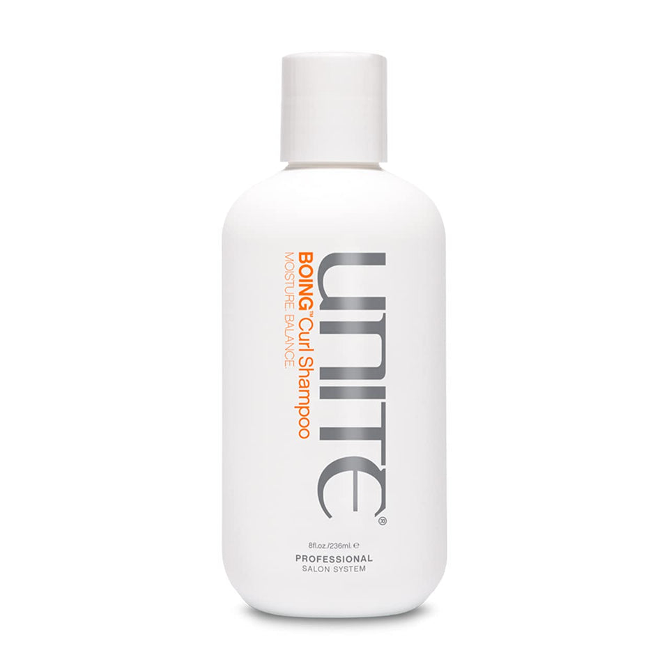 UNITE BOING front bottle showing clean curl-focused packaging and clear benefit