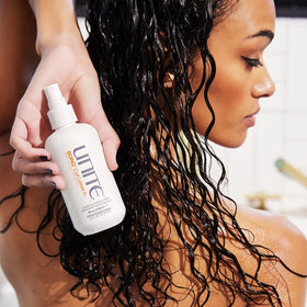UNITE BOING applied to curly hair demonstrating refreshed curl definition