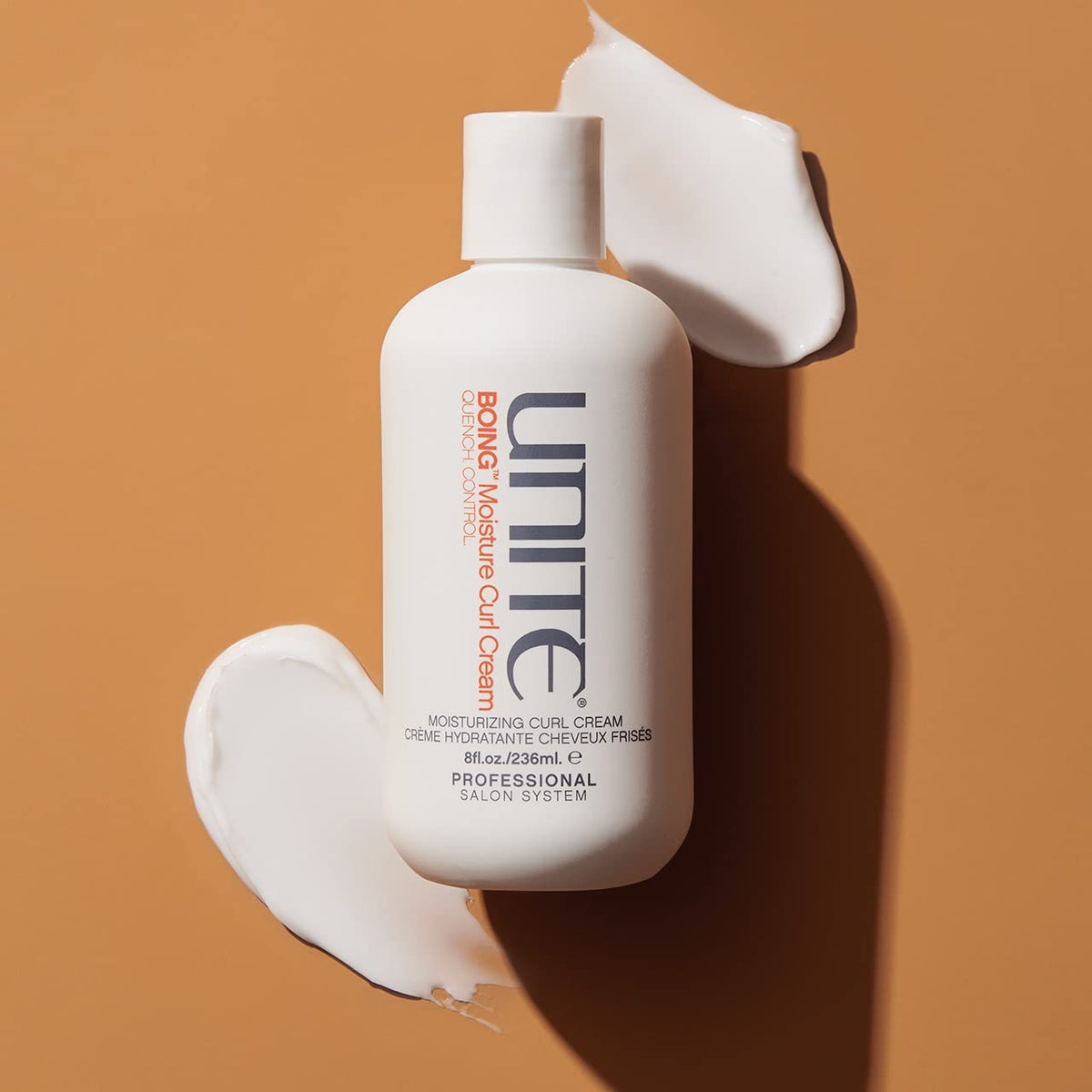 UNITE BOING cream texture closeup showing rich, absorbent formula benefit