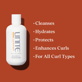 UNITE BOING shampoo lather texture demonstrating gentle foaming and hydration