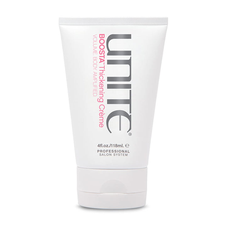 UNITE BOOSTA front packaging showing bottle and branding for instant volume