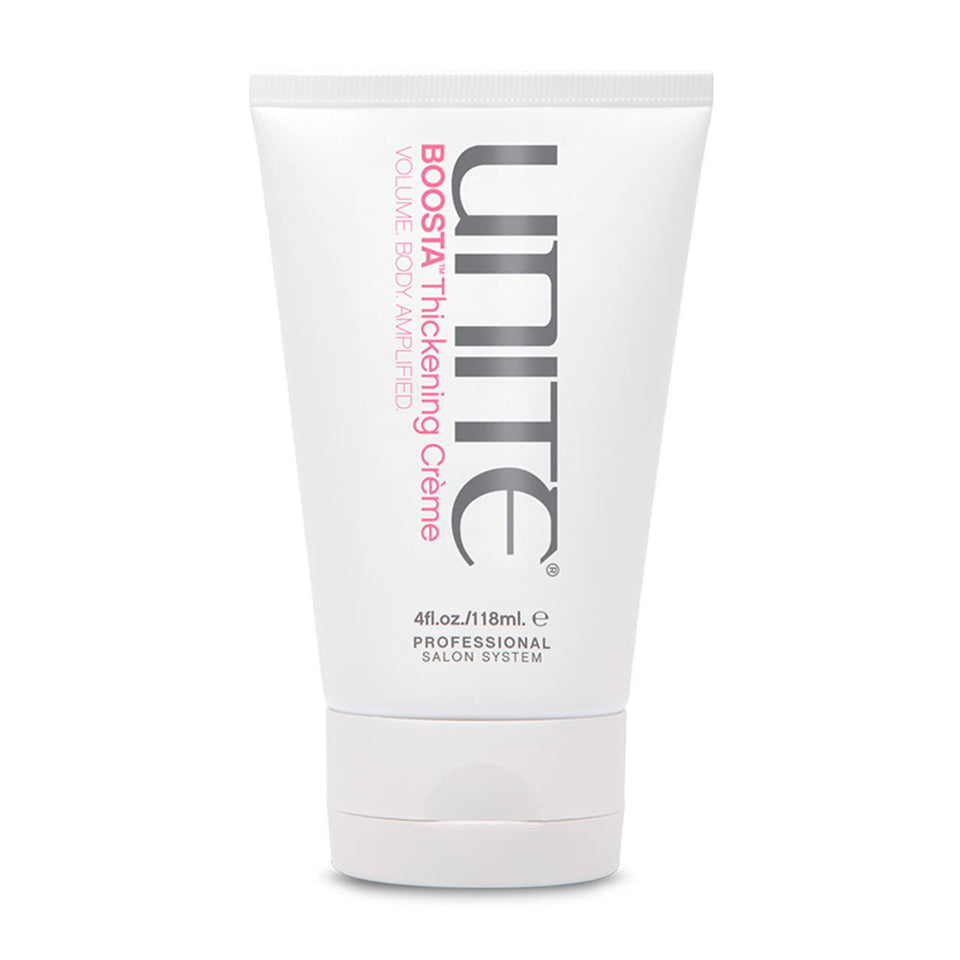 UNITE BOOSTA front packaging showing bottle and branding for instant volume
