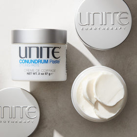 UNITE CONUNDRUM close-up of paste texture highlighting smooth, malleable formula