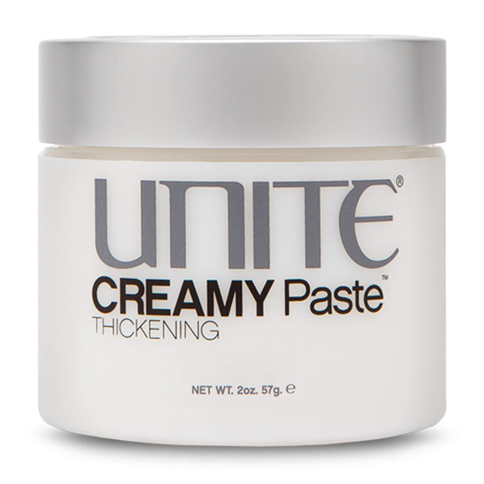 UNITE CREAMY Paste jar front view showing label and size, highlights professional salon quality