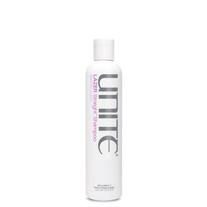 UNITE LAZER Straight Shampoo front bottle view showing label and uplifted shine