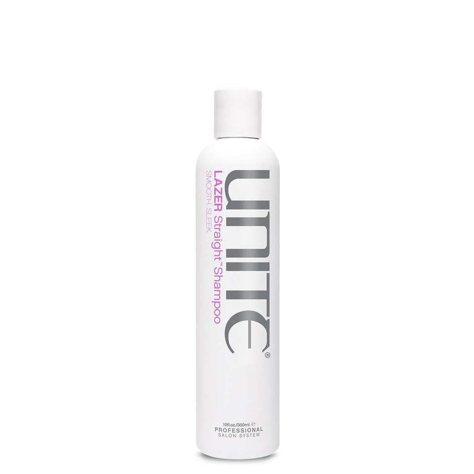 UNITE LAZER Straight Shampoo front bottle view showing label and uplifted shine