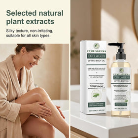 UNME SOULMA applied on damp skin after shower demonstrating moisture sealing benefit