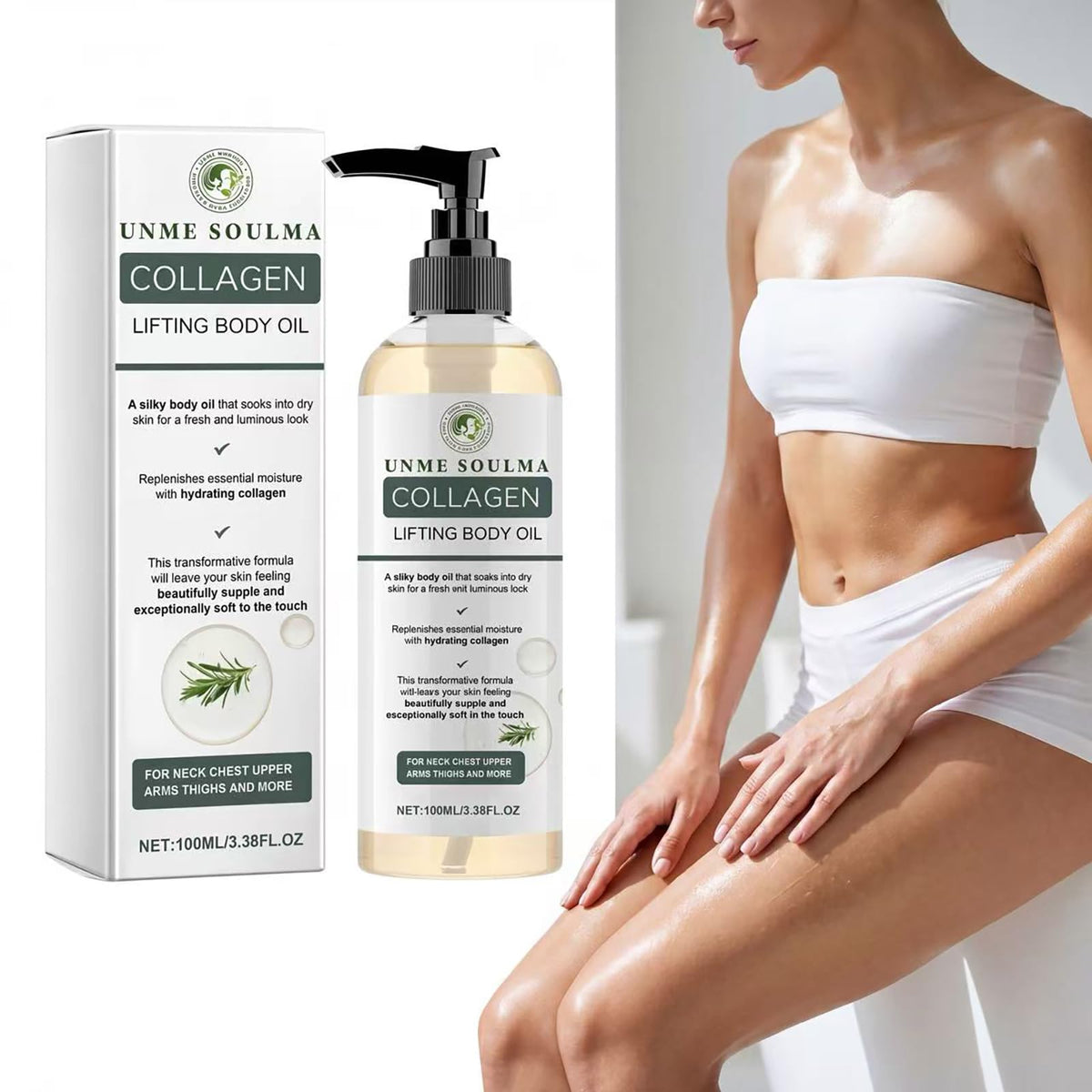 UNME SOULMA ingredient label close-up for transparency about active collagen content