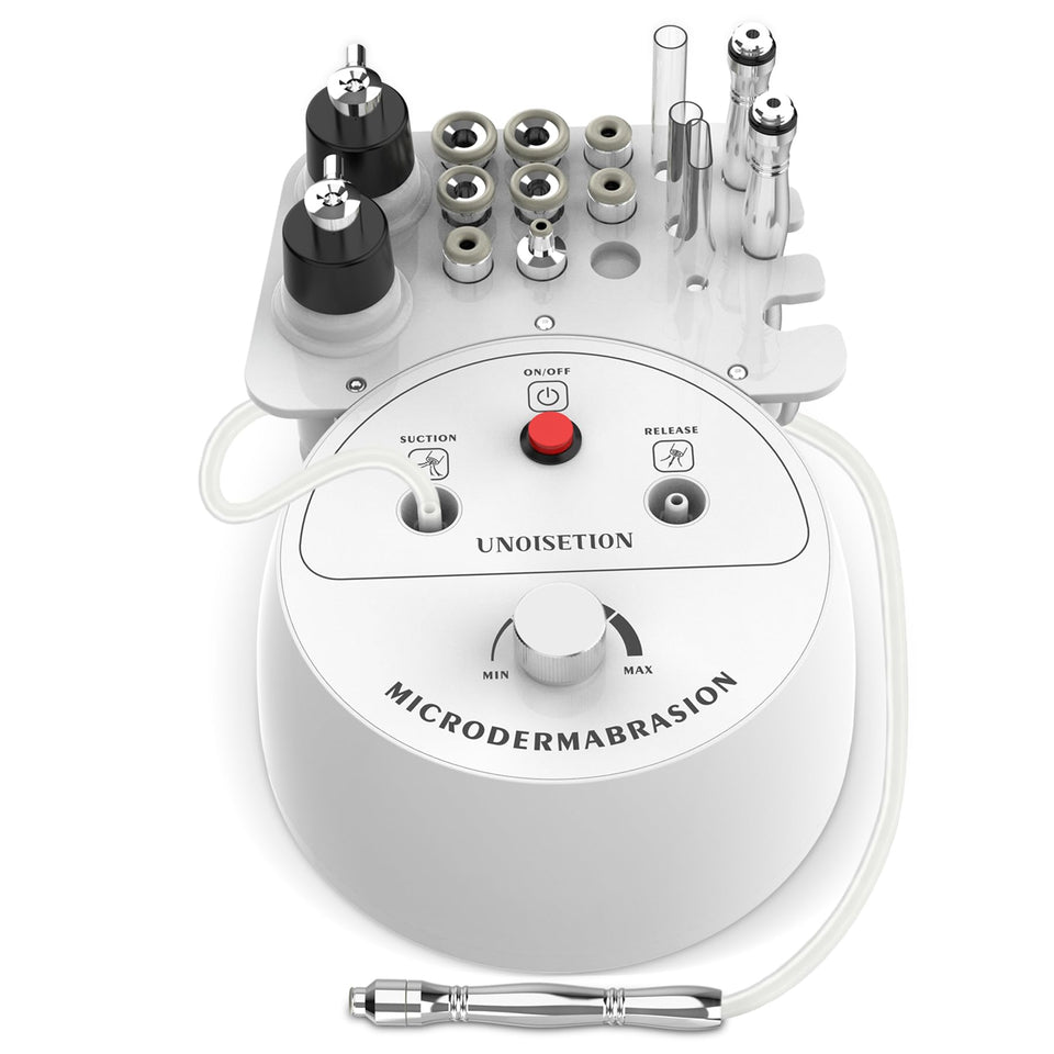 UNOISETION machine front view showing compact design and portability