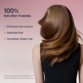UNOVE conditioner applied to wet hair improving detangling and smoothness