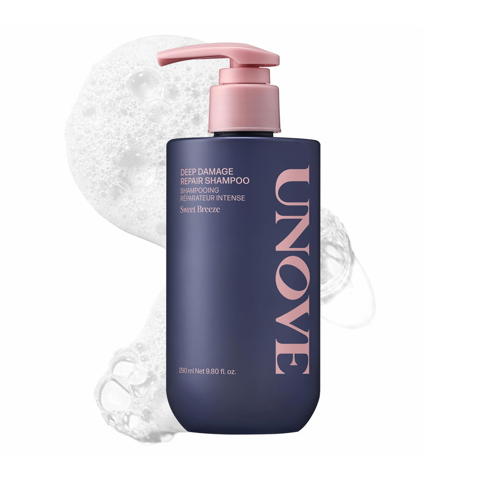 UNOVE front bottle showing label and Sweet Breeze scent benefit