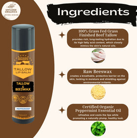 Untamed Organics open stick close-up of balm texture highlighting smooth moisturizing finish