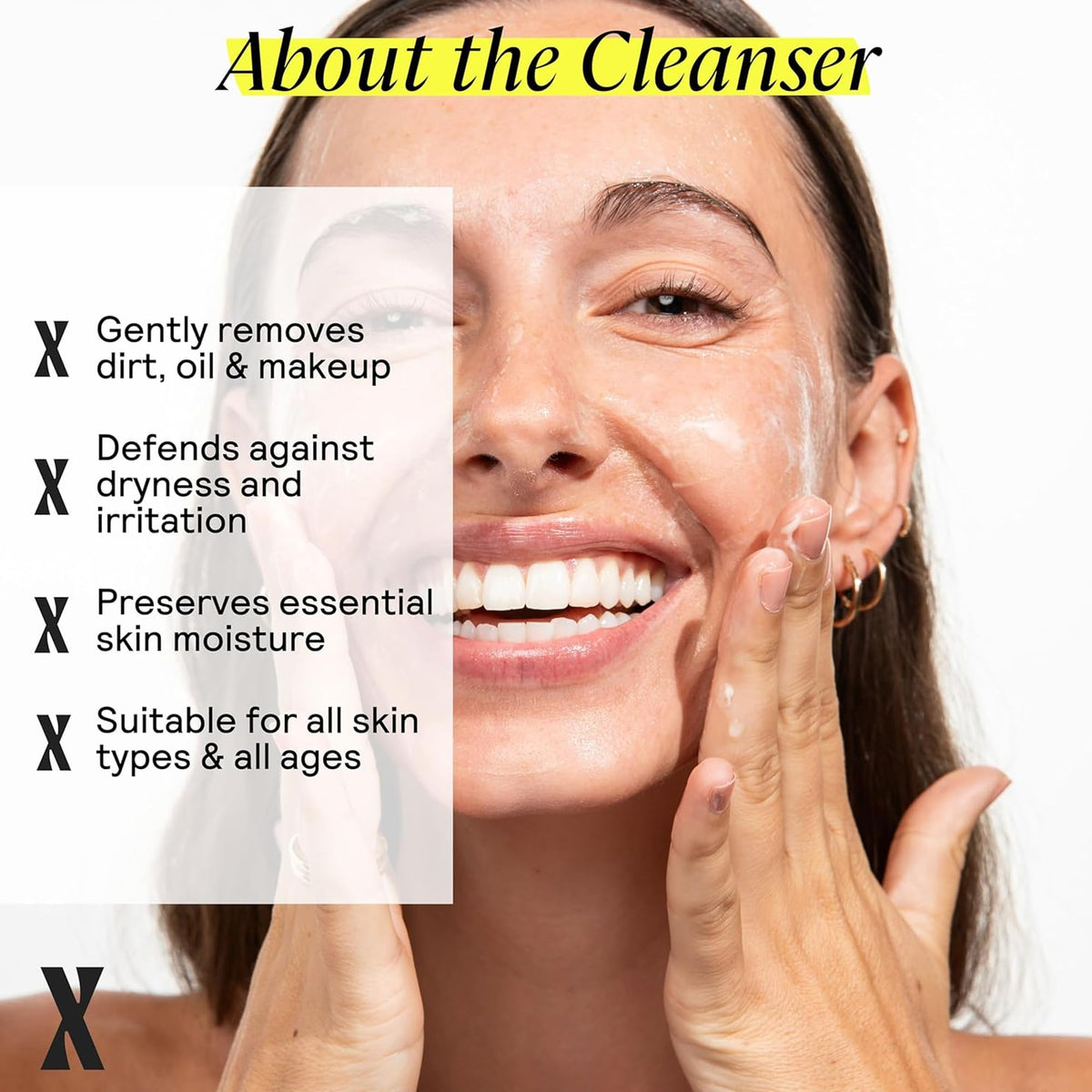 untoxicated bottle label detail listing fragrance-free and soap-free benefits