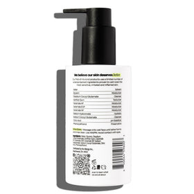 untoxicated pump dispensing creamy non-foaming texture for hydration