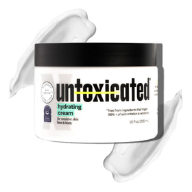 Untoxicated jar front view showing clean packaging and ceramide focus for trustworthy hydration