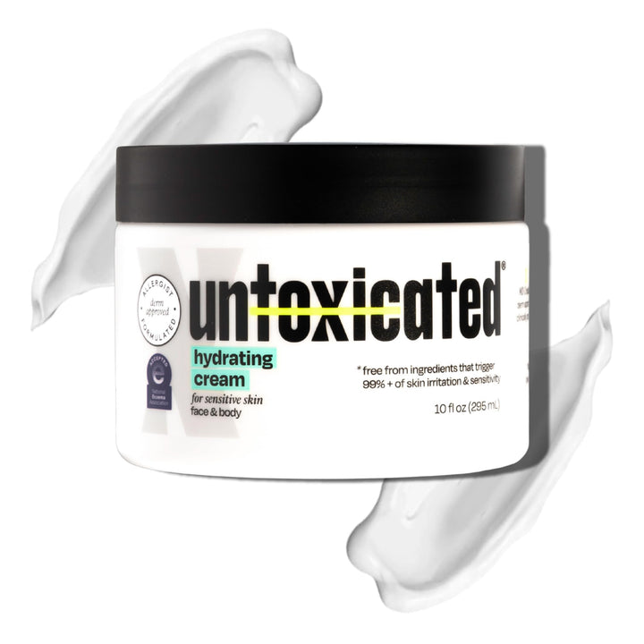 Untoxicated jar front view showing clean packaging and ceramide focus for trustworthy hydration