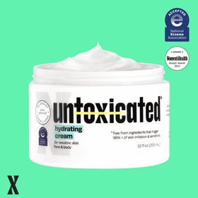 Untoxicated pregnant woman applying cream showing suitability during pregnancy
