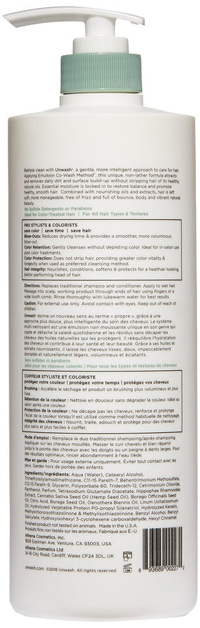 Unwash displayed on salon shelf suggesting professional-quality co-wash