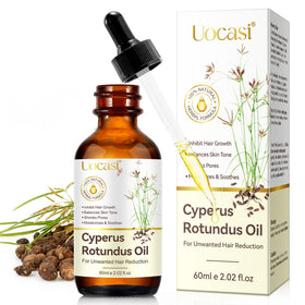 Uocasi Cyperus Rotundus Oil front bottle showing product and branding for clear identification