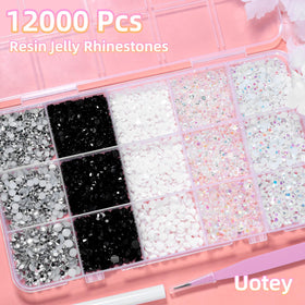 Uotey close-up showing facets and AB coating delivering iridescent sparkle