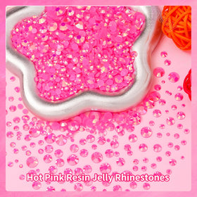 Uotey rhinestones held in hand to show scale and lightweight, craft-friendly sizing