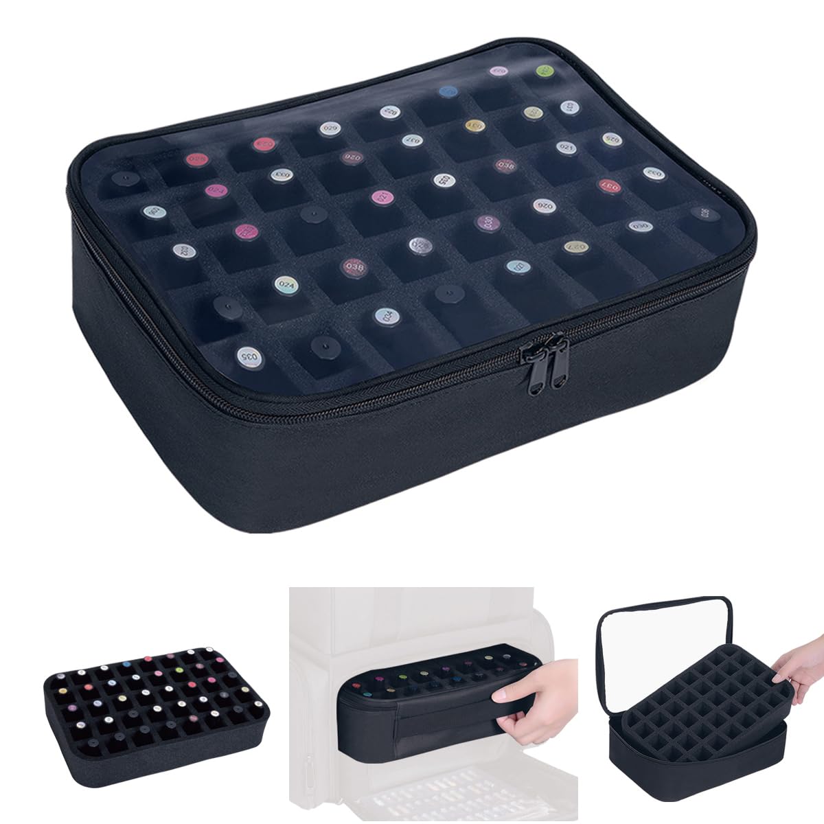 UOZL front view closed shows compact organized storage benefit