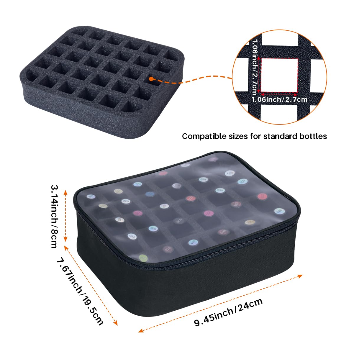 UOZL open case showing foam inserts and secure bottle protection advantage