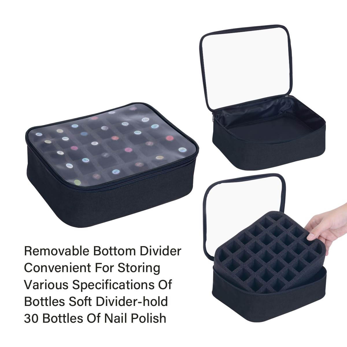 UOZL beside a hand illustrating compact size and space-saving benefit