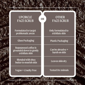 UpCircle scrub on bathroom shelf with towel benefit: ready-to-use eco-conscious skincare