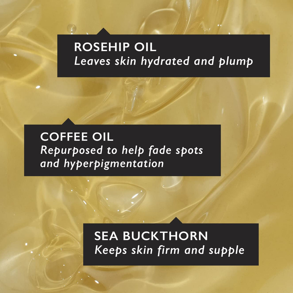 UpCircle close-up serum drop showing lightweight texture and quick absorption