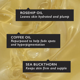 UpCircle close-up serum drop showing lightweight texture and quick absorption