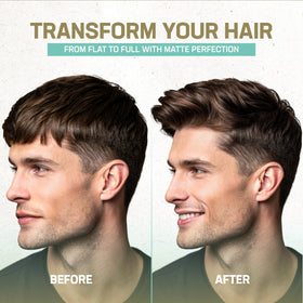 Uplift Provisions before and after comparison showing frizz control and shape