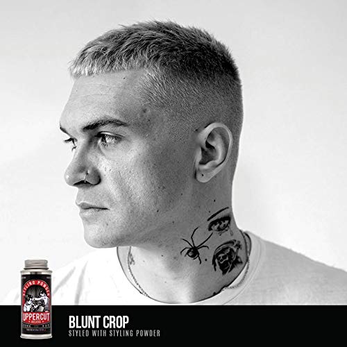 UPPERCUT DELUXE being raked through hair with fingers for natural separation
